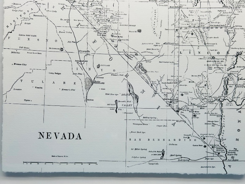 Photo 1 of 195168…24 x 16” framed Nevada state map
