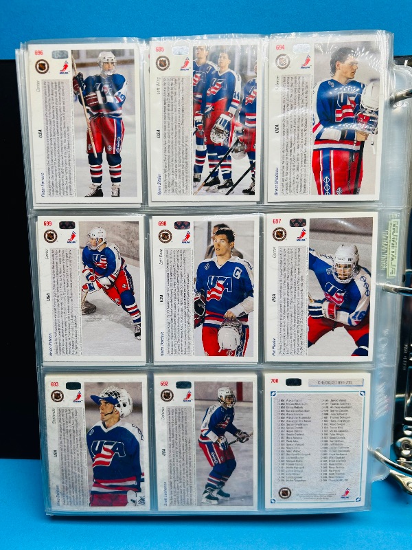 Photo 1 of 195169…final sale no refunds/returns- complete 700 hockey card set in binder