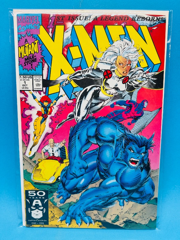 Photo 1 of 195185…X-men comic #1 in plastic sleeve 