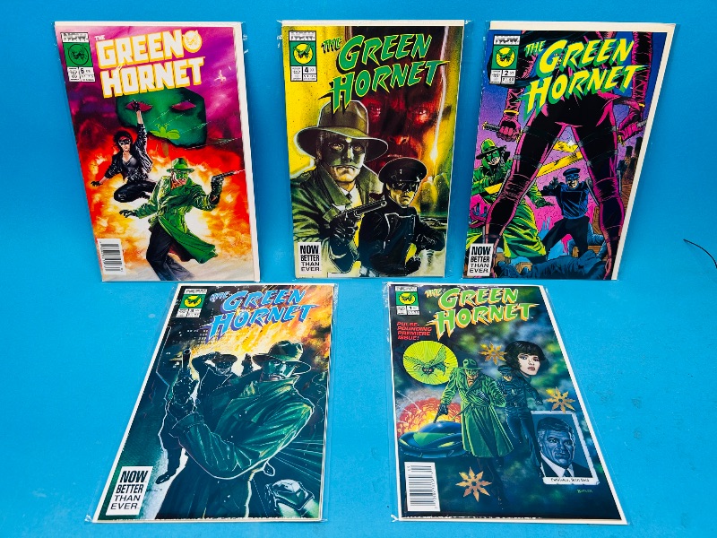 Photo 1 of 195188…5 Green Hornet  comics in plastic sleeves 