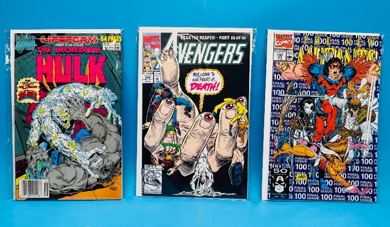 Photo 1 of 195192…3 vintage  comics in plastic sleeves 