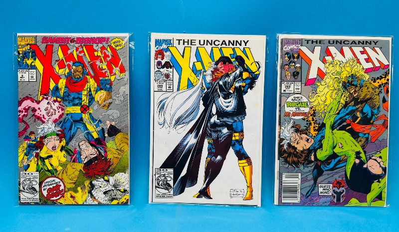 Photo 1 of 195196…3 vintage X-men  comics in plastic sleeves 