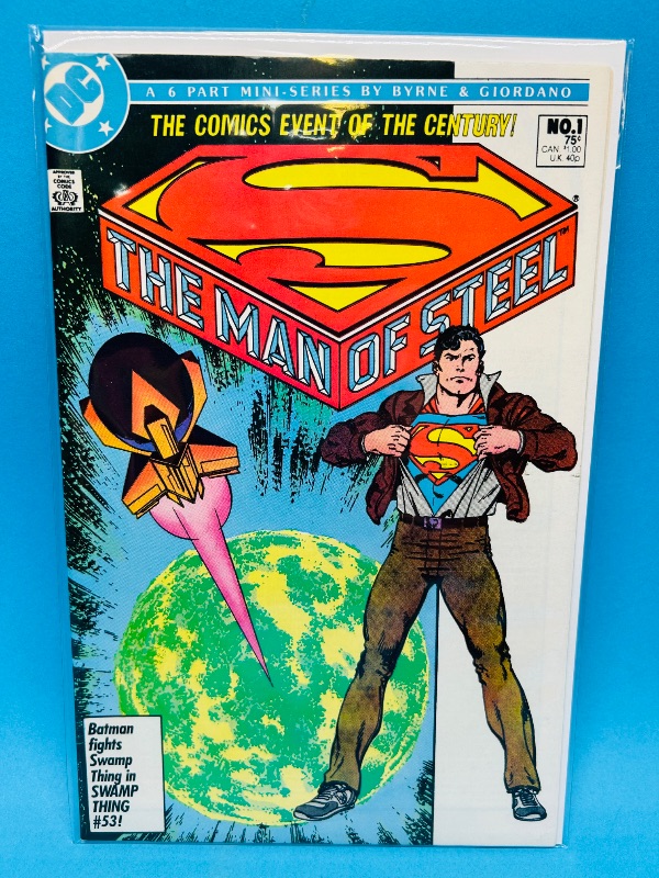 Photo 1 of 195214…vintage Superman #1 comic in plastic sleeve 