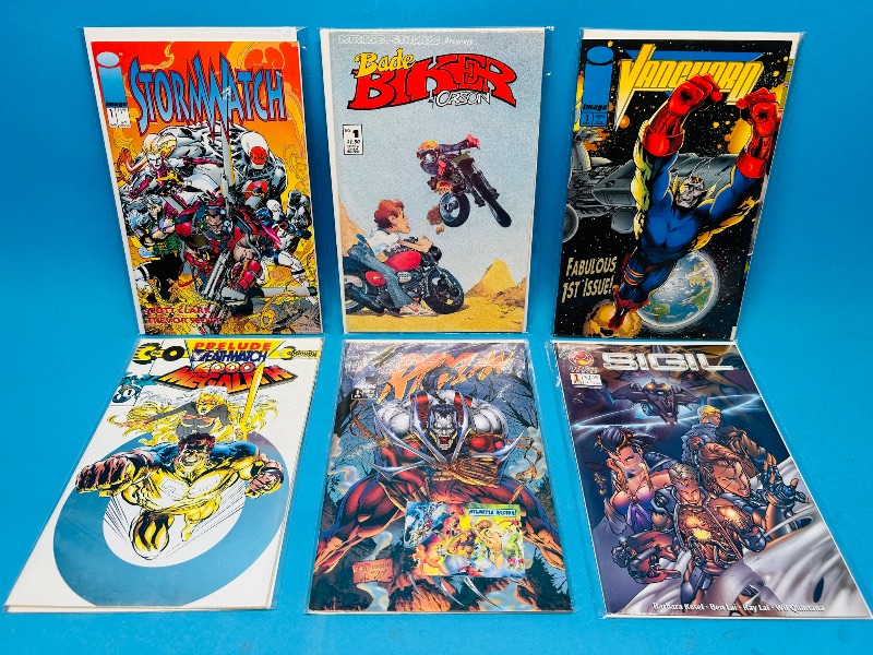 Photo 1 of 195215…6 comics all #1’s in plastic sleeves 