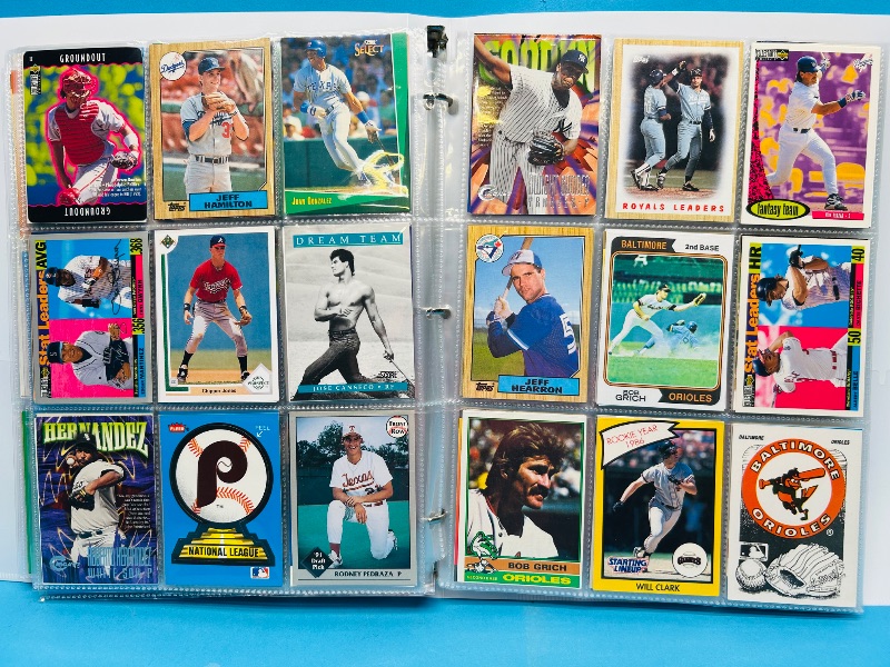 Photo 1 of 195234…final sale no returns/refunds-360 mixed baseball cards in binder 