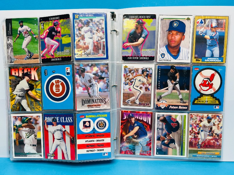 Photo 1 of 195234…final sale no returns/refunds-360 mixed baseball cards in binder 