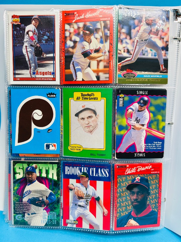 Photo 1 of 195234…final sale no returns/refunds-360 mixed baseball cards in binder 