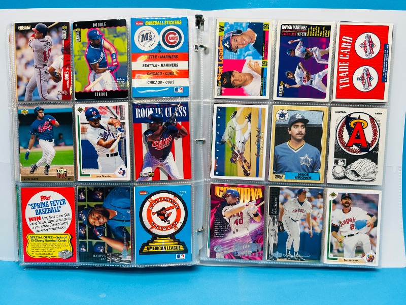 Photo 1 of 195234…final sale no returns/refunds-360 mixed baseball cards in binder 