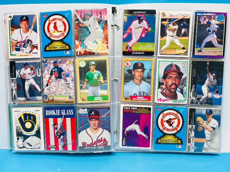 Photo 1 of 195234…final sale no returns/refunds-360 mixed baseball cards in binder 