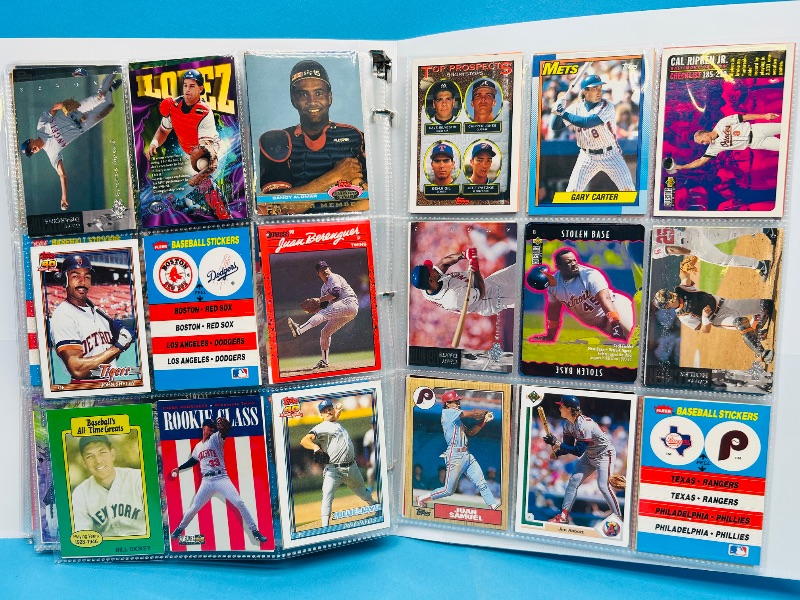 Photo 1 of 195234…final sale no returns/refunds-360 mixed baseball cards in binder 