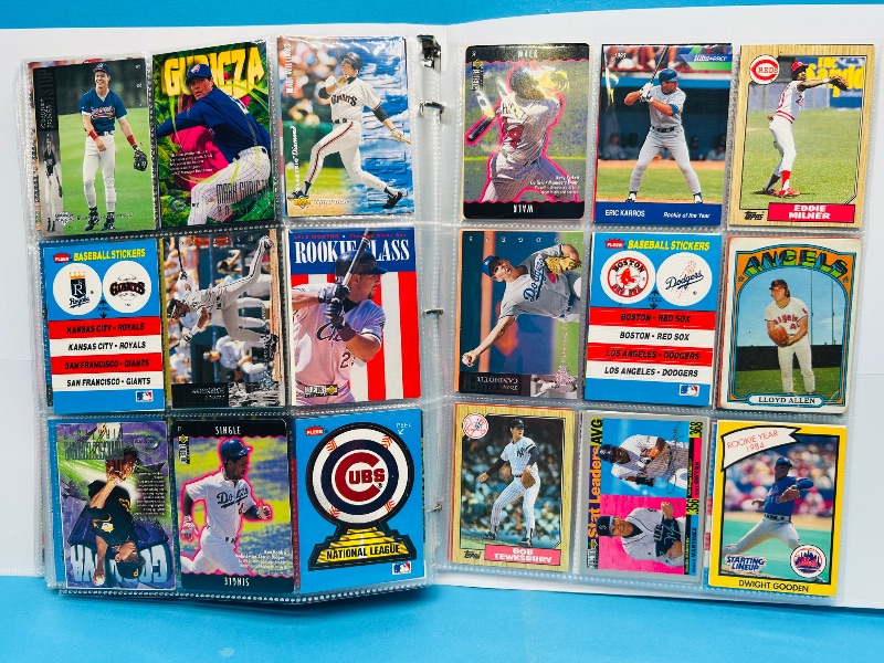 Photo 1 of 195234…final sale no returns/refunds-360 mixed baseball cards in binder 