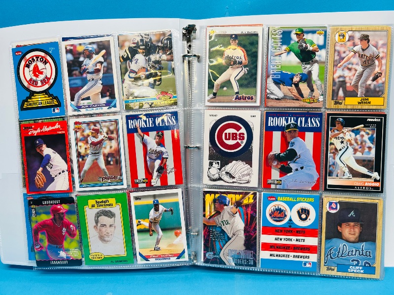 Photo 1 of 195234…final sale no returns/refunds-360 mixed baseball cards in binder 