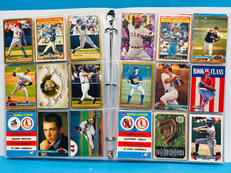 Photo 1 of 195235… final sale no returns/refunds-360 mixed baseball cards in binder 