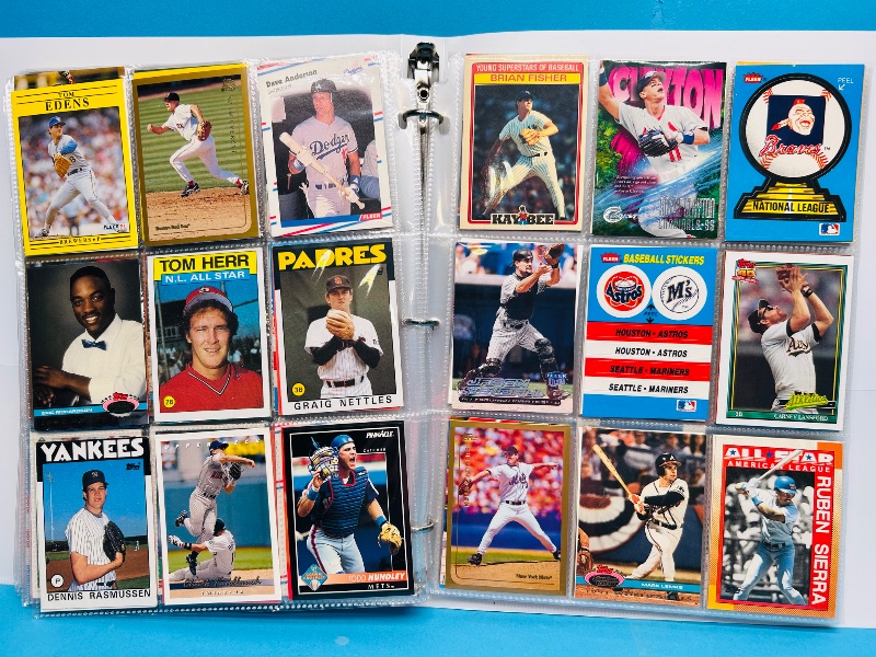 Photo 1 of 195235… final sale no returns/refunds-360 mixed baseball cards in binder 