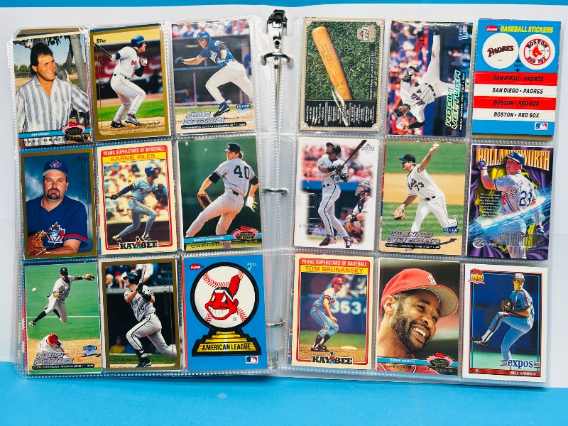 Photo 1 of 195235… final sale no returns/refunds-360 mixed baseball cards in binder 