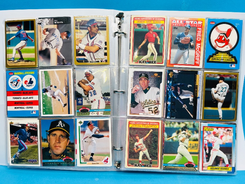 Photo 1 of 195235… final sale no returns/refunds-360 mixed baseball cards in binder 