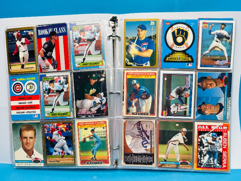 Photo 1 of 195235… final sale no returns/refunds-360 mixed baseball cards in binder 