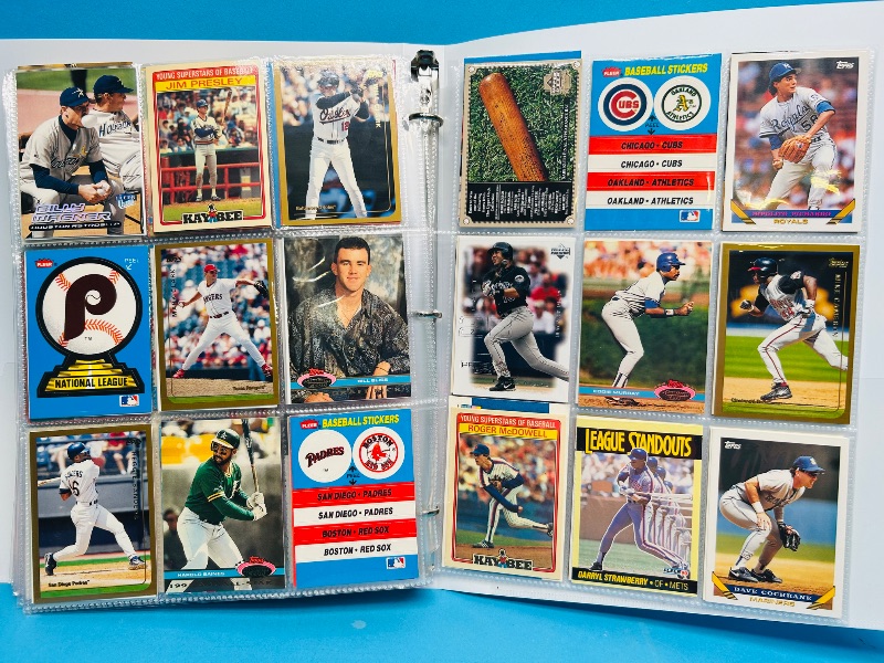 Photo 1 of 195235… final sale no returns/refunds-360 mixed baseball cards in binder 