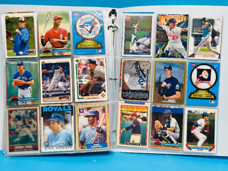 Photo 1 of 195235… final sale no returns/refunds-360 mixed baseball cards in binder 