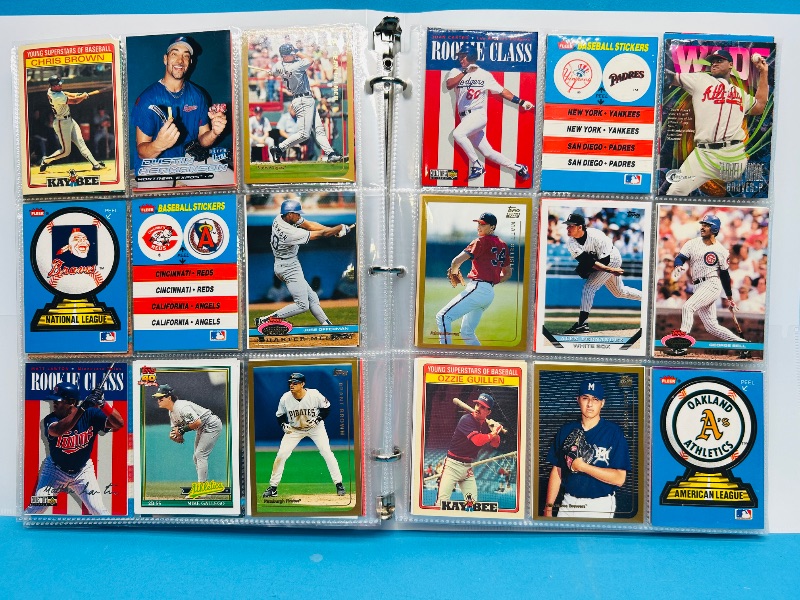 Photo 1 of 195235… final sale no returns/refunds-360 mixed baseball cards in binder 