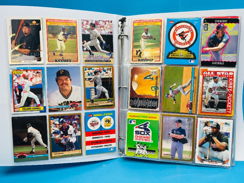 Photo 1 of 195235… final sale no returns/refunds-360 mixed baseball cards in binder 