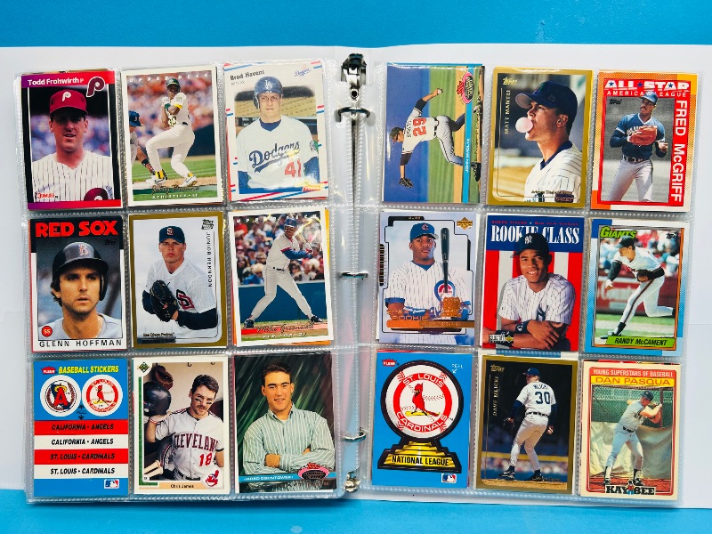 Photo 1 of 195235… final sale no returns/refunds-360 mixed baseball cards in binder 