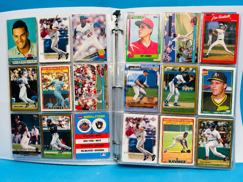 Photo 1 of 195235… final sale no returns/refunds-360 mixed baseball cards in binder 