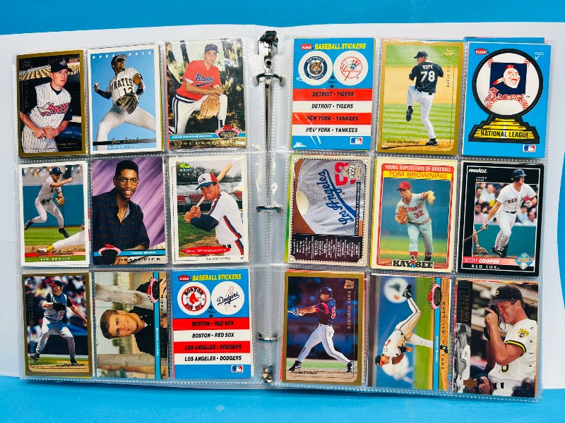 Photo 1 of 195235… final sale no returns/refunds-360 mixed baseball cards in binder 