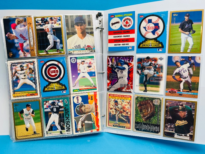 Photo 1 of 195235… final sale no returns/refunds-360 mixed baseball cards in binder 