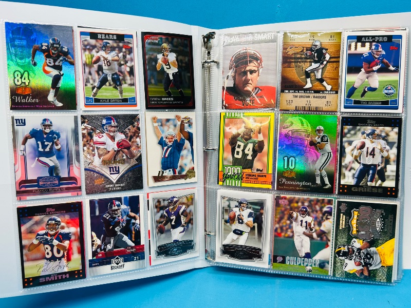 Photo 1 of 195236… final sale no returns/refunds-360 mixed football cards in binder 
