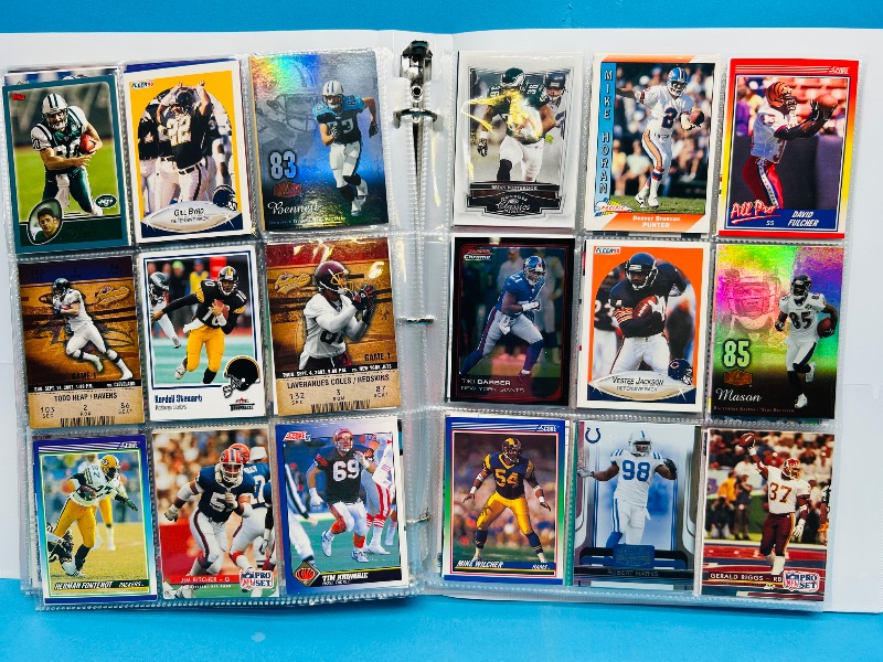 Photo 1 of 195236… final sale no returns/refunds-360 mixed football cards in binder 