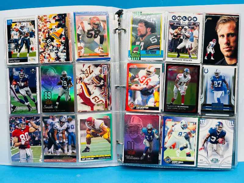 Photo 1 of 195236… final sale no returns/refunds-360 mixed football cards in binder 
