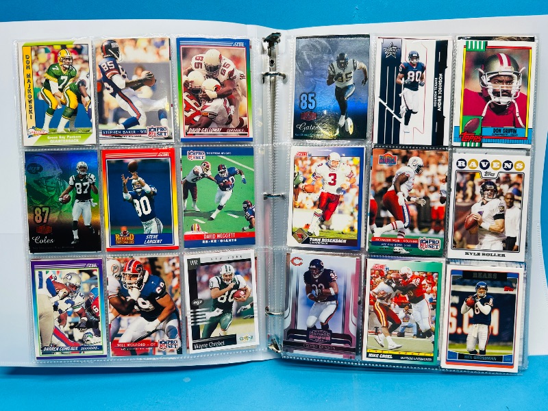 Photo 1 of 195236… final sale no returns/refunds-360 mixed football cards in binder 