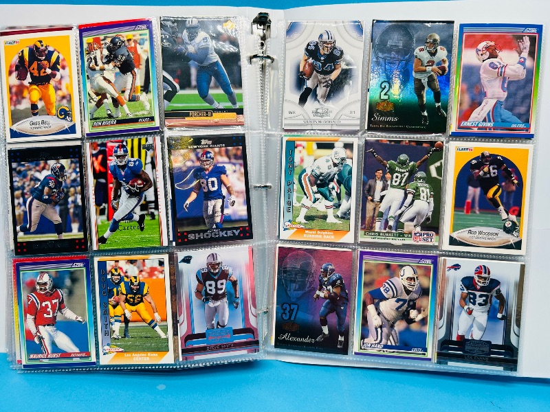 Photo 1 of 195236… final sale no returns/refunds-360 mixed football cards in binder 