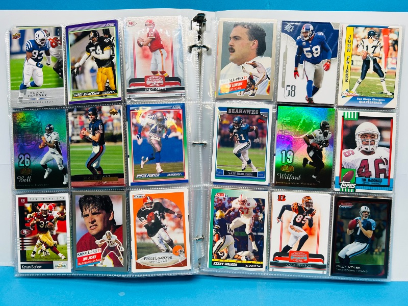 Photo 1 of 195236… final sale no returns/refunds-360 mixed football cards in binder 