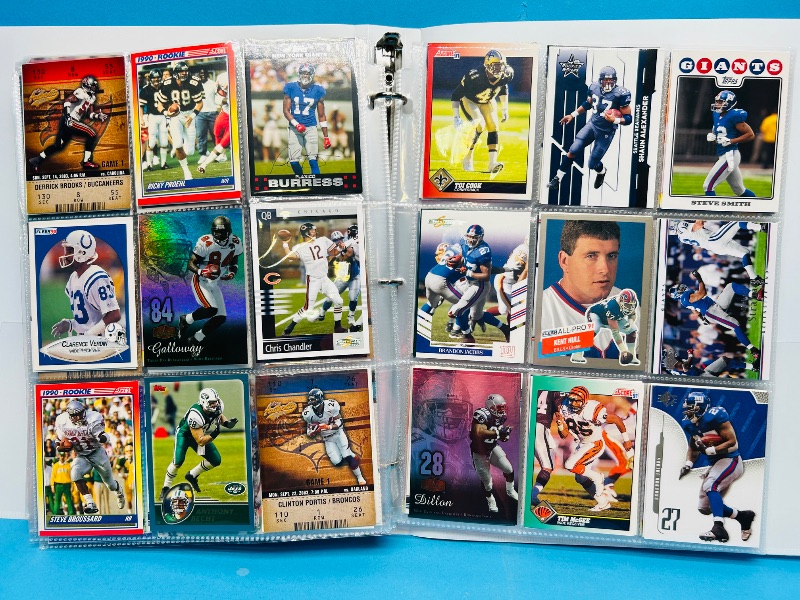 Photo 1 of 195236… final sale no returns/refunds-360 mixed football cards in binder 