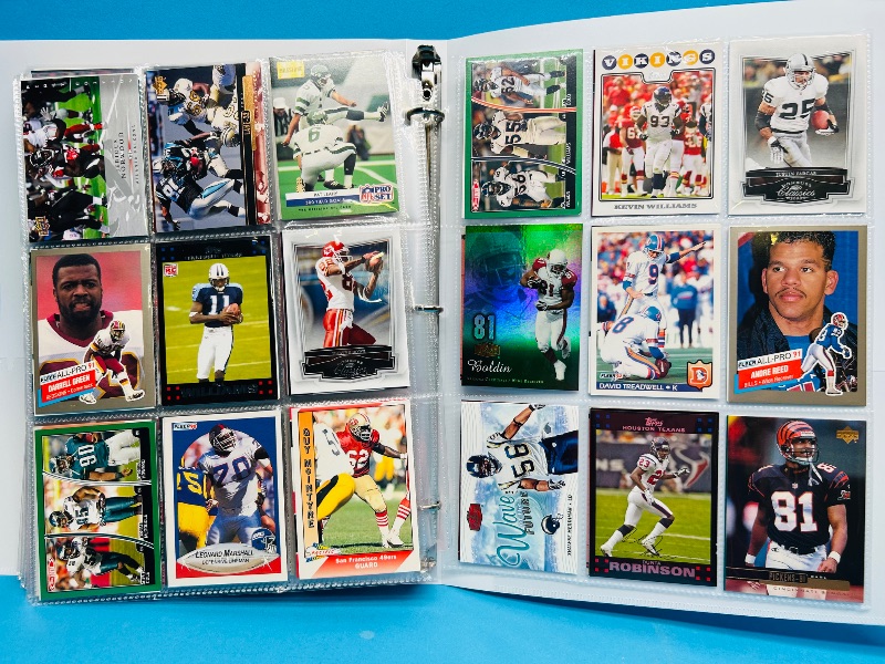 Photo 1 of 195237… final sale no returns/refunds-270 mixed football cards in binder 