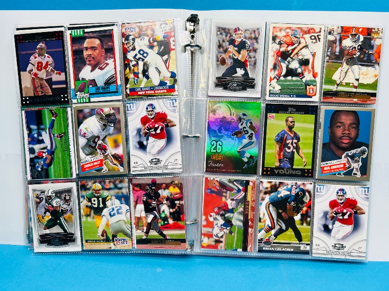 Photo 1 of 195237… final sale no returns/refunds-270 mixed football cards in binder 