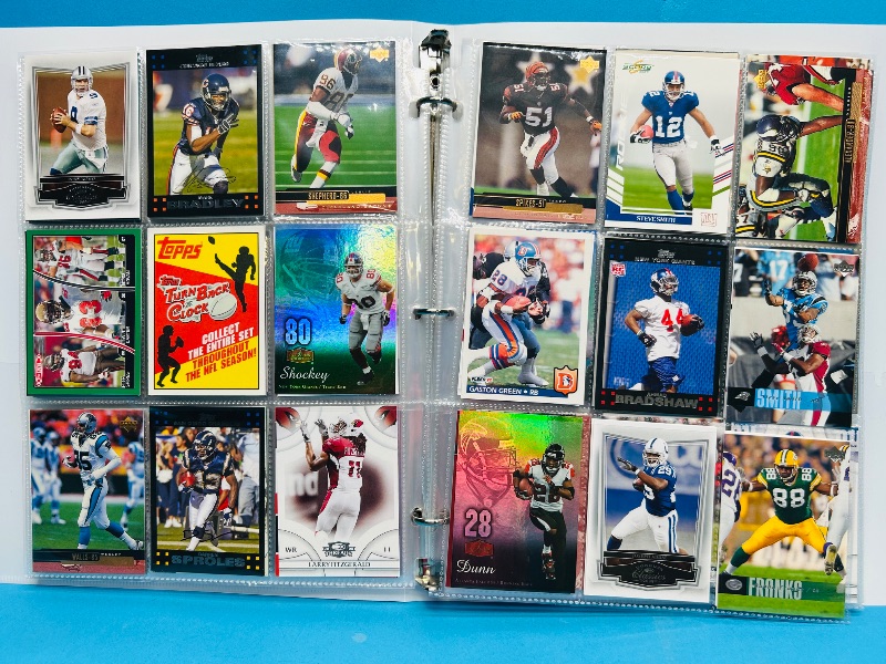Photo 1 of 195237… final sale no returns/refunds-270 mixed football cards in binder 
