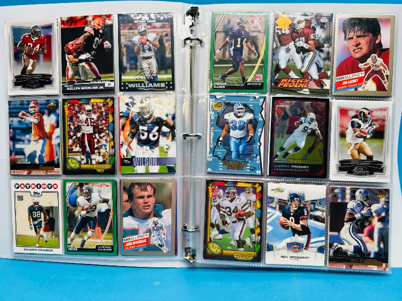 Photo 1 of 195237… final sale no returns/refunds-270 mixed football cards in binder 