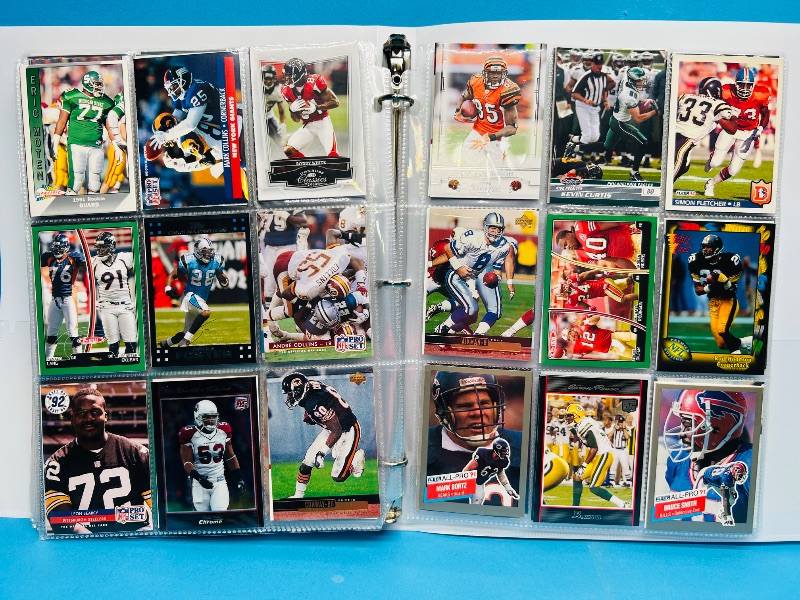 Photo 1 of 195237… final sale no returns/refunds-270 mixed football cards in binder 