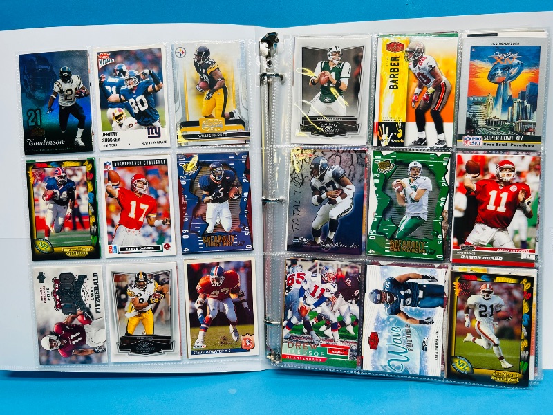 Photo 1 of 195237… final sale no returns/refunds-270 mixed football cards in binder 