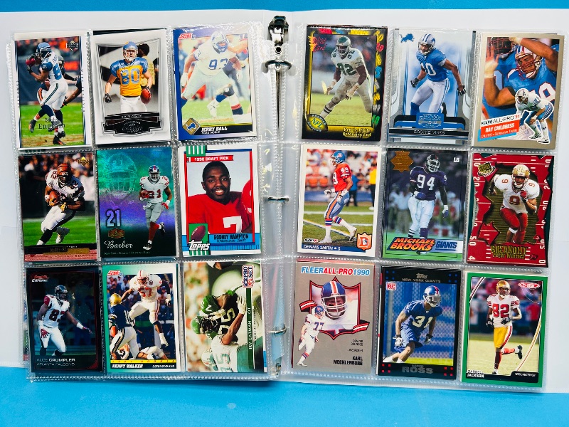 Photo 1 of 195237… final sale no returns/refunds-270 mixed football cards in binder 