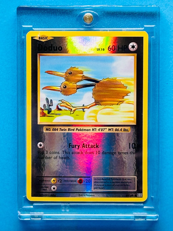 Photo 1 of 195256…hologram Doduo Pokémon card in hard plastic case 