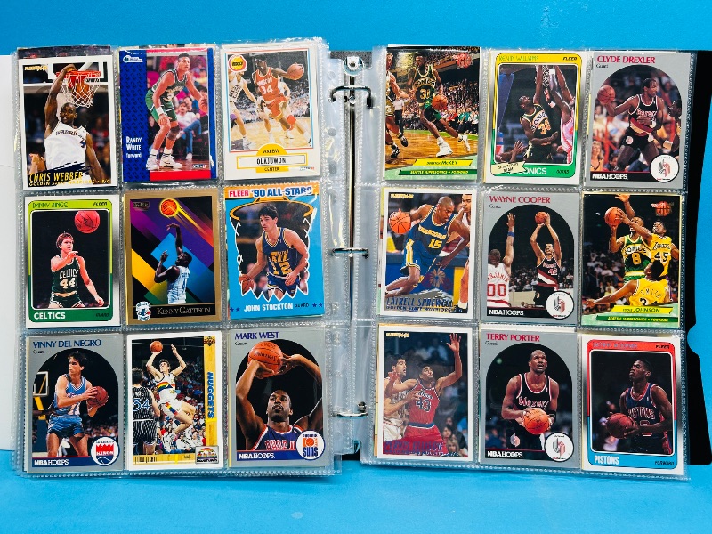 Photo 1 of 195280… final sale no returns /refunds-324 basketball cards in binder 