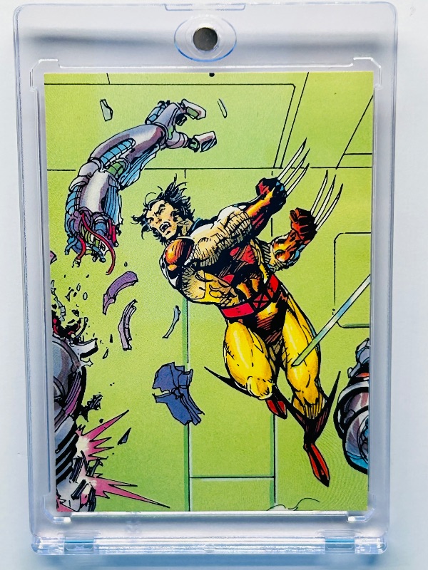 Photo 1 of 195285…marvel 1992 Wolverine card 95 in hard plastic case
