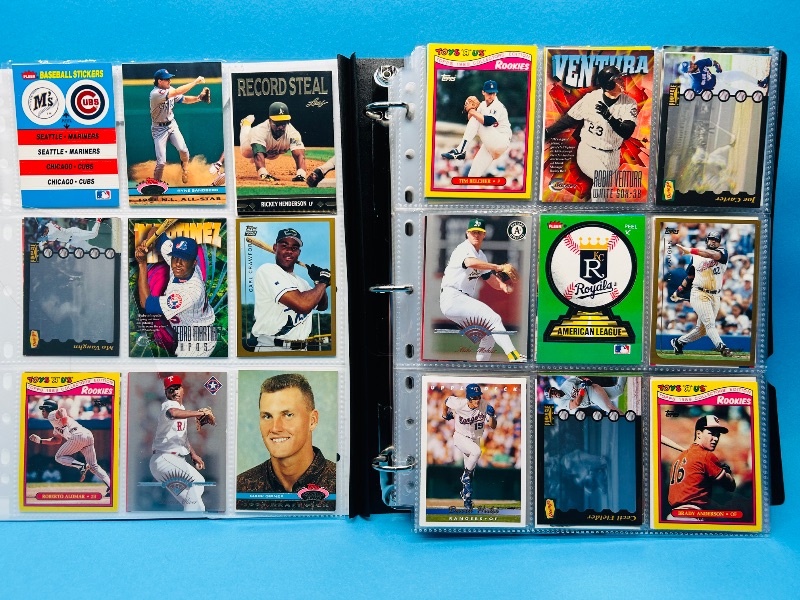 Photo 1 of 195288…final sale no returns/refunds-360 mixed baseball cards in binder 