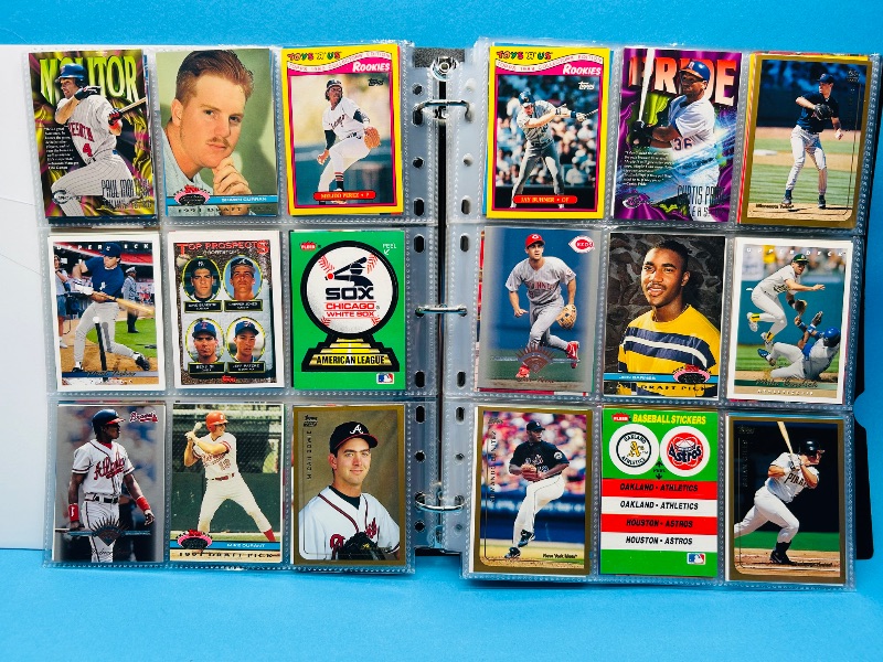 Photo 1 of 195288…final sale no returns/refunds-360 mixed baseball cards in binder 