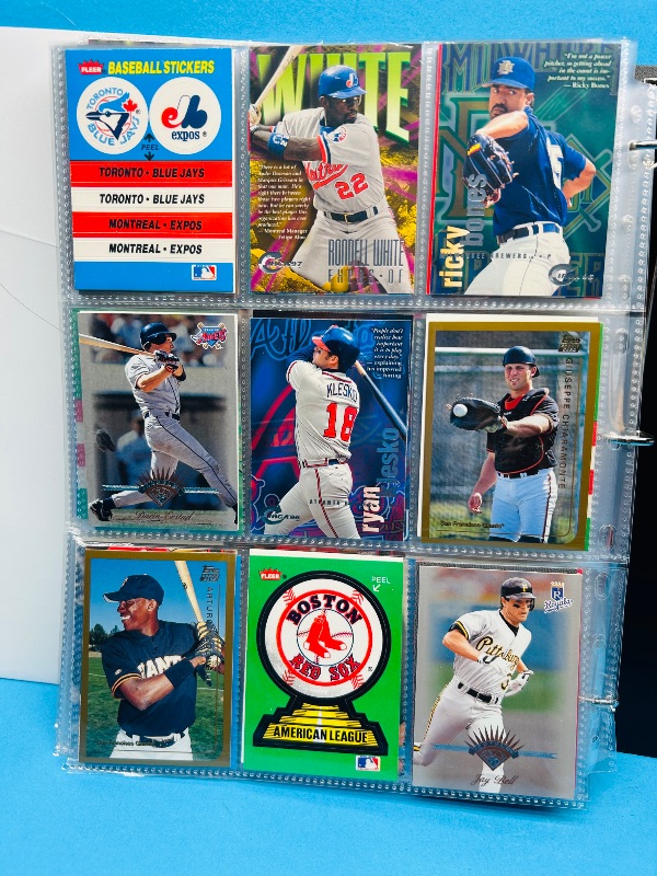 Photo 1 of 195288…final sale no returns/refunds-360 mixed baseball cards in binder 