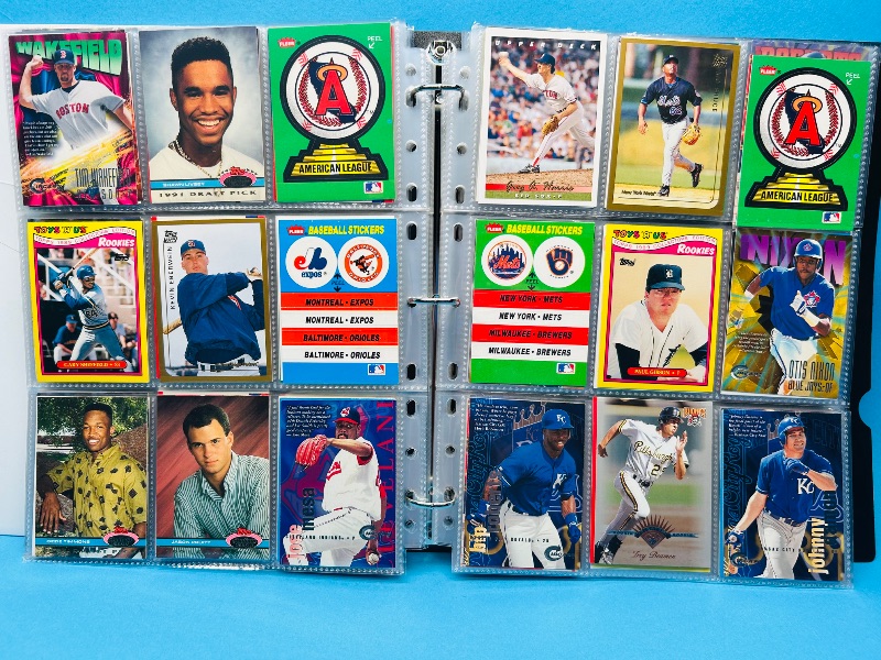 Photo 1 of 195288…final sale no returns/refunds-360 mixed baseball cards in binder 